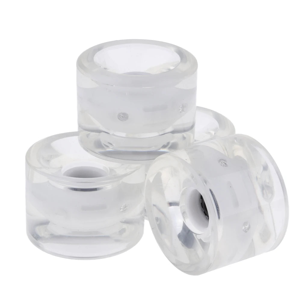 4pcs 70mm Light Up Skateboard Longboard Wheels Glow At Night 78A for Skateboards Accessories Spare Parts