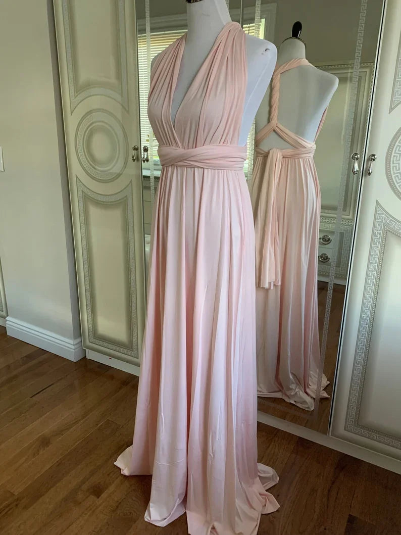 Multiway Maxi Dress Bridesmaid Dress Infinity Cocktail Dress Floor Length Bridesmaid Dress Maxi Dress for Bridesmaid Gifts