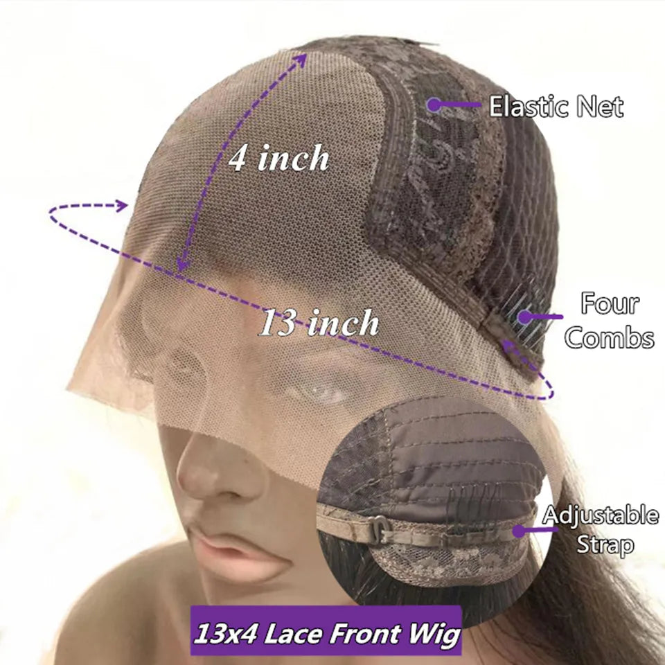 Side Part Dark Brown Highlight Glueless Human Hair Straight 13x6/360 Lace Front Wigs #4/6 Pre Plucked Brazilian 5x5 Silk Top Wig