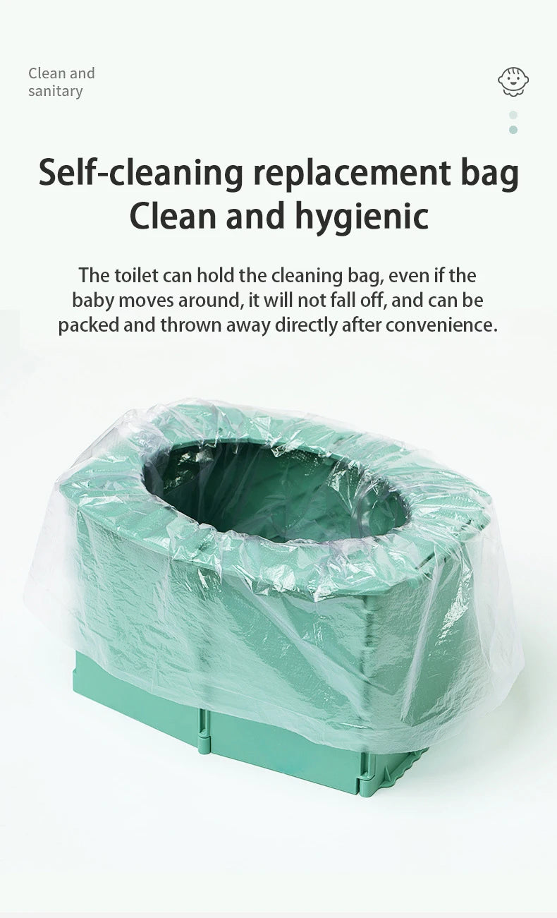 Foldable Travel Potty for Kids Portable Baby Toilet Seat for Outdoor Car Camping Potty Training