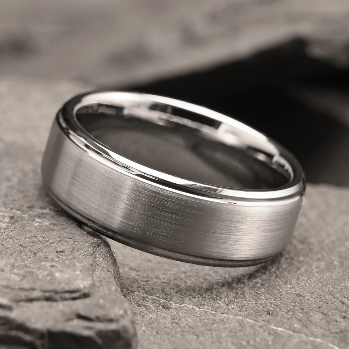 silver tungsten ring for man anillos bague homme pareja de compromiso fashion jewelry wedding bands couple engagement rings gift