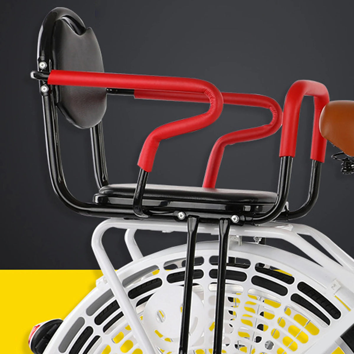Child Bike Seat Rear Baby Carrier Footrest Iron Mount Safe Portable Kid Bicycle Seat Mat Detachable for Electric Bike Part