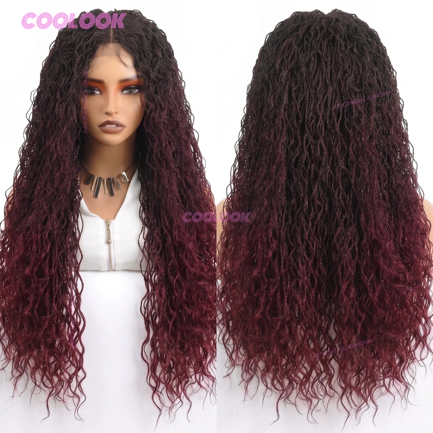 Mini Twist Braided Wig Synthetic Two Strand Twist Wig For Women Natural Looking Protective Hairstyle Lace Front Wig