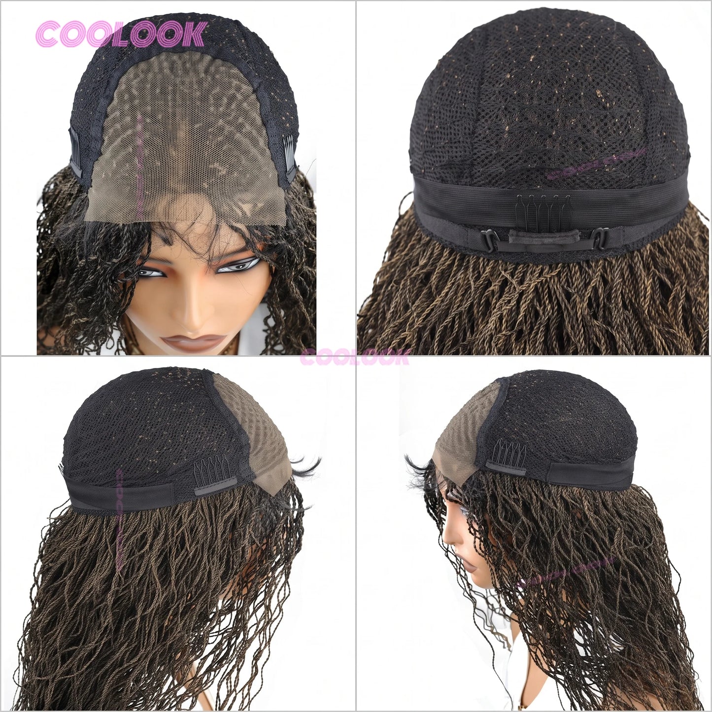 Mini Twist Braided Wig Synthetic Two Strand Twist Wig For Women Natural Looking Protective Hairstyle Lace Front Wig