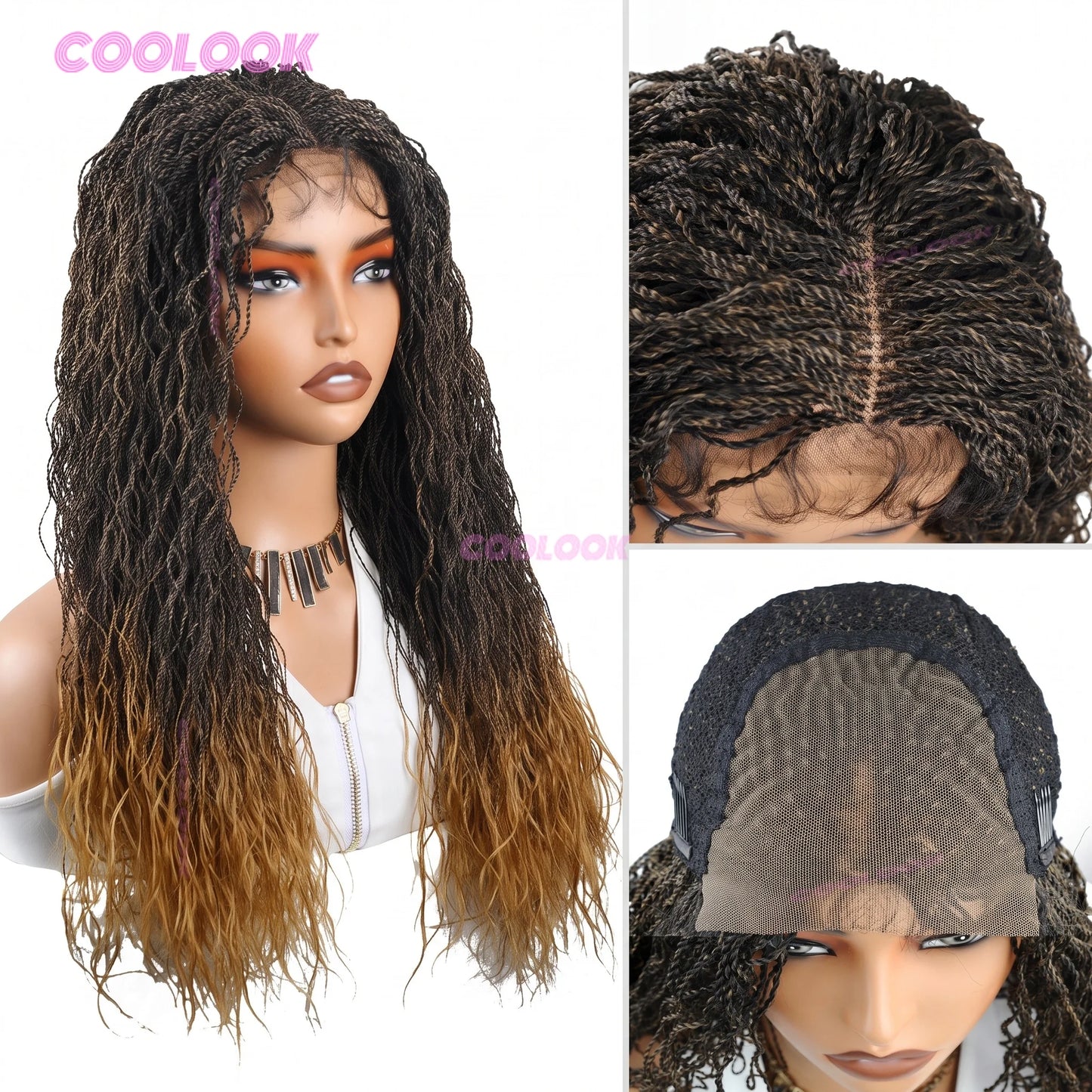 Mini Twist Braided Wig Synthetic Two Strand Twist Wig For Women Natural Looking Protective Hairstyle Lace Front Wig