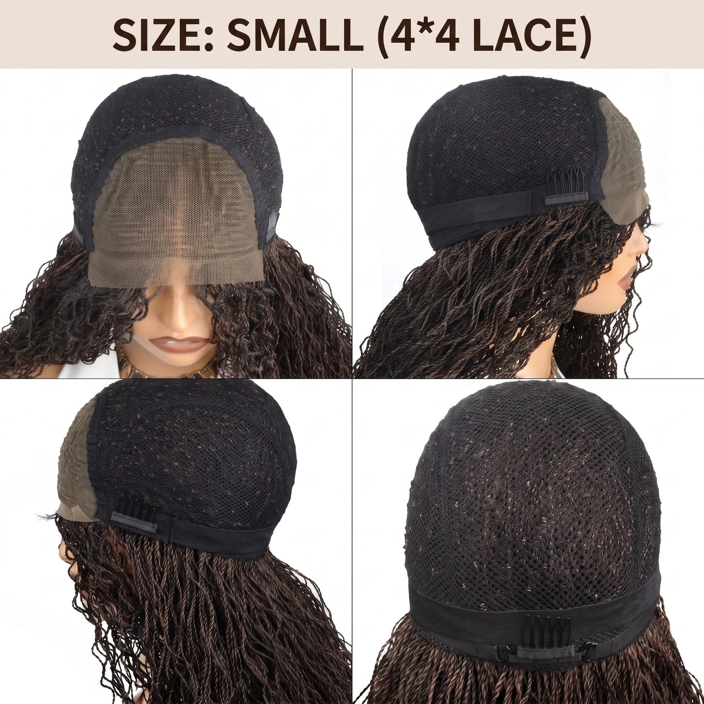 Mini Twist Braided Wig Synthetic Two Strand Twist Wig For Women Natural Looking Protective Hairstyle Lace Front Wig