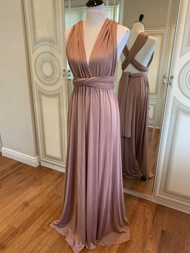 Multiway Maxi Dress Bridesmaid Dress Infinity Cocktail Dress Floor Length Bridesmaid Dress Maxi Dress for Bridesmaid Gifts