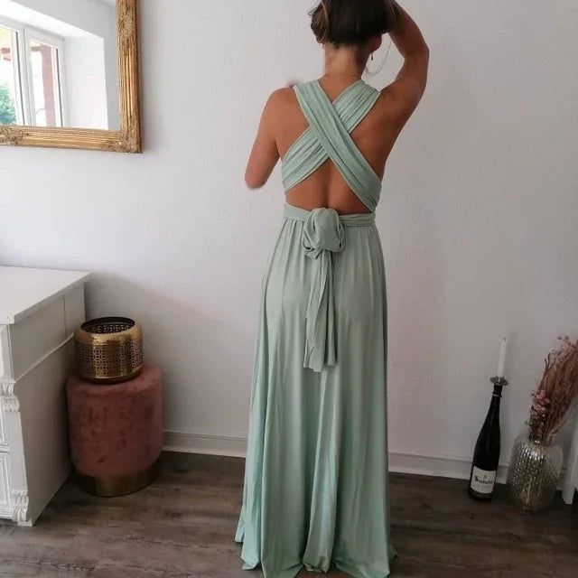 Multiway Maxi Dress Bridesmaid Dress Infinity Cocktail Dress Floor Length Bridesmaid Dress Maxi Dress for Bridesmaid Gifts