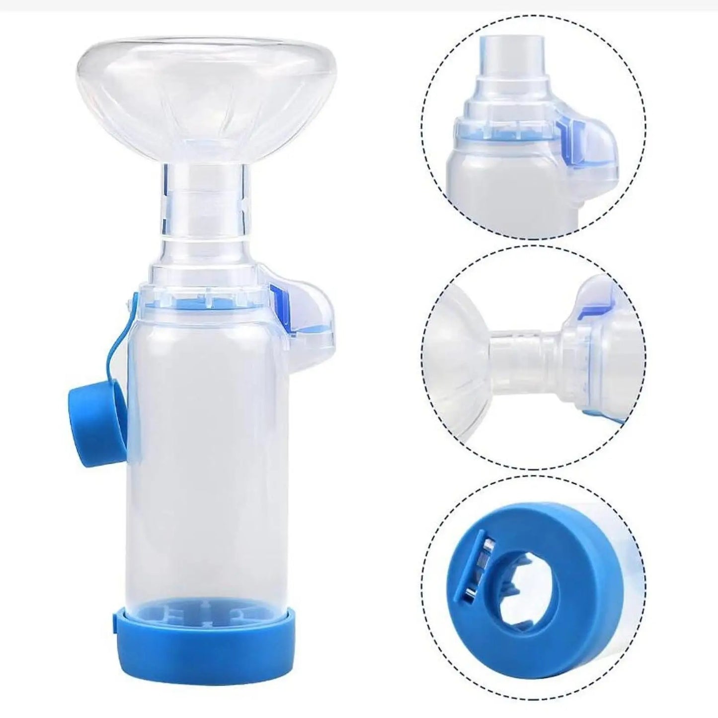 Pet Inhaler Spacer Chamber for Small Dog Pets Portable Travel Cats Use Nebulizador Inhaler Mask Animal Breathing Apparatus