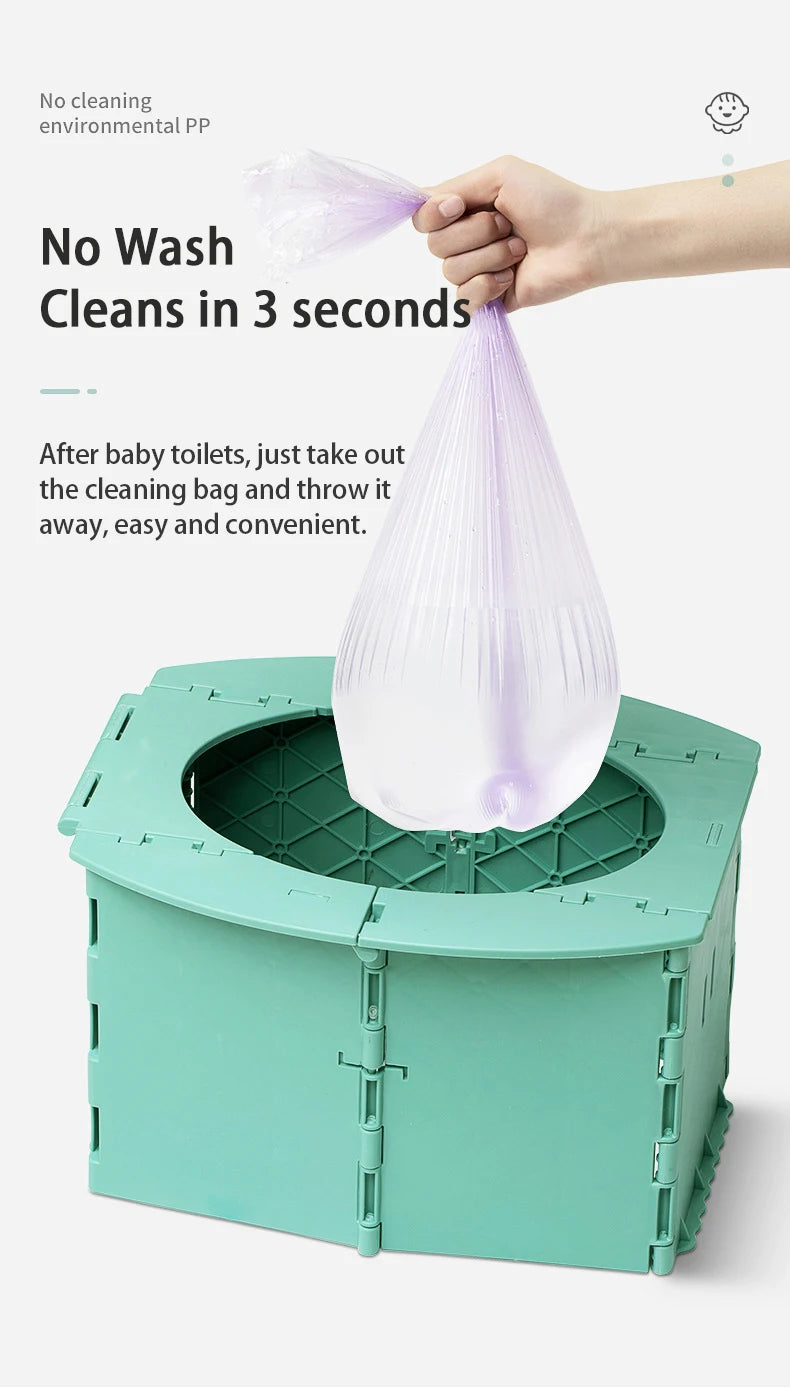 Foldable Travel Potty for Kids Portable Baby Toilet Seat for Outdoor Car Camping Potty Training