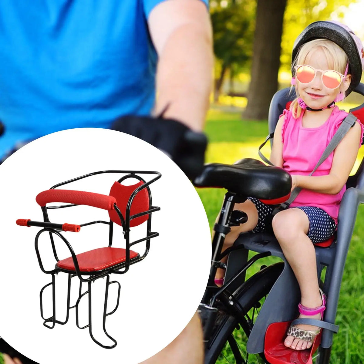 Child Bike Seat Rear Baby Carrier Footrest Iron Mount Safe Portable Kid Bicycle Seat Mat Detachable for Electric Bike Part
