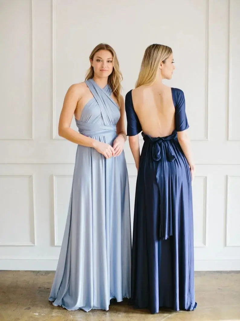 Multiway Maxi Dress Bridesmaid Dress Infinity Cocktail Dress Floor Length Bridesmaid Dress Maxi Dress for Bridesmaid Gifts