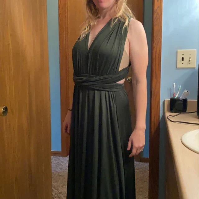 Multiway Maxi Dress Bridesmaid Dress Infinity Cocktail Dress Floor Length Bridesmaid Dress Maxi Dress for Bridesmaid Gifts