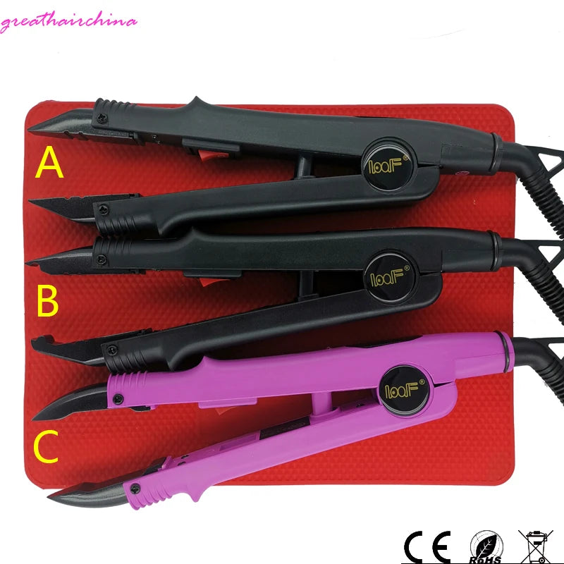 L-611 Hair Extension Iron Constant Heat Keratin Fusion Connector 500°C Heat Insulation Silicone Pad Hairdresser Tool Gift