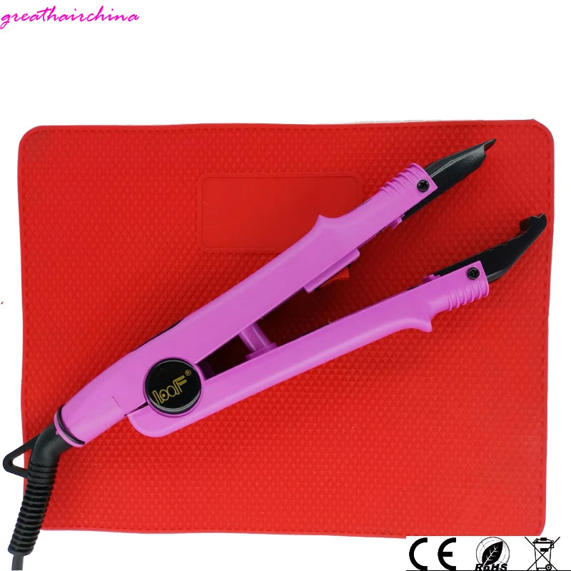 L-611 Hair Extension Iron Constant Heat Keratin Fusion Connector 500°C Heat Insulation Silicone Pad Hairdresser Tool Gift