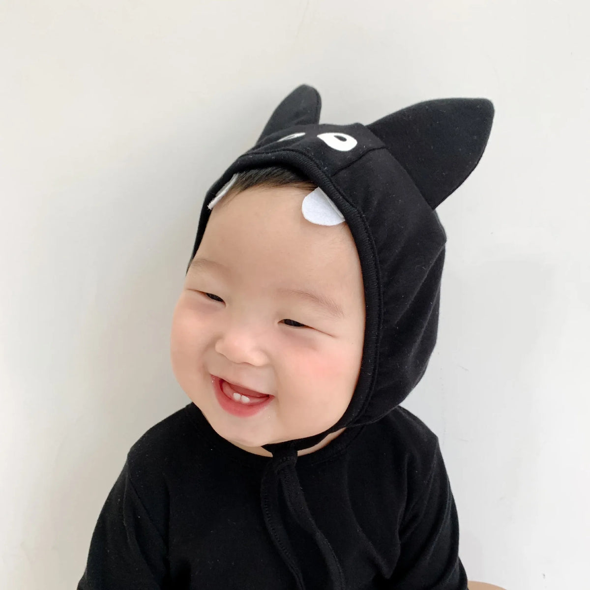 2025 Autumn New Cute Baby Boy Bodysuit Fashion Cartoon Bat Shape Baby Clothes Long Sleeve Infant Girl Jumpsuit + Hat Outfits