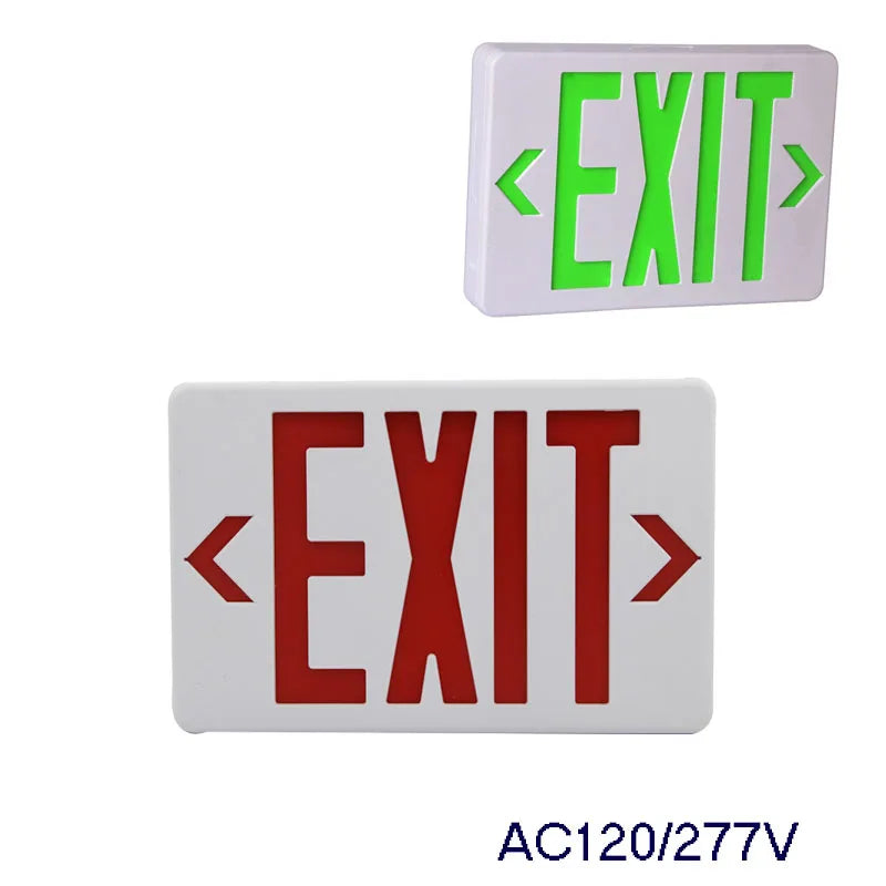 Exit Led Light  Ac110/220V Green Emergency Exit Sign Light Fire Safety Indicator Warning Lamp For Bulb Hotel Mall Public Place