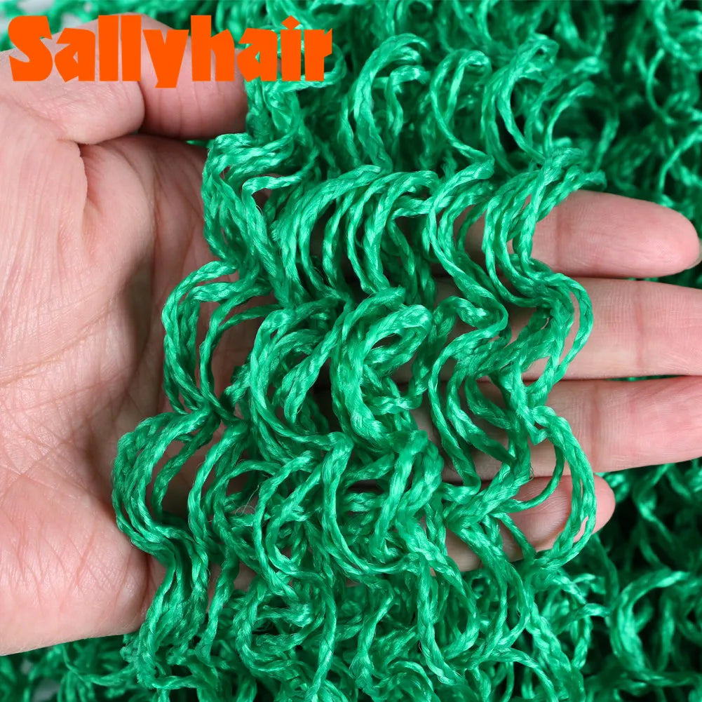 Sallyhair Synthetic Braids Thin Box Braids Crochet Braiding Hair Colorful Zizi Braids Extensions Grey Pink Black Brown Hair