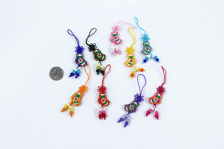 10 Pcs Y2K Bag Charms - Cute Embroidered Butterfly, Fish & Flower Pendants for Keychain, Phone Case Lanyard, Purse Accessory