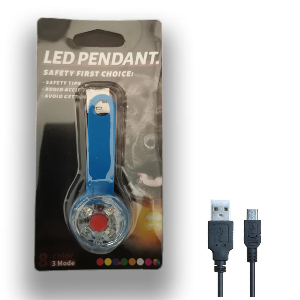 IPX7 Waterproof LED Pet Dog Cat Collar Pendant Night Safety Luminous Light Flashing Pendant With Light for Dog CatAccessories