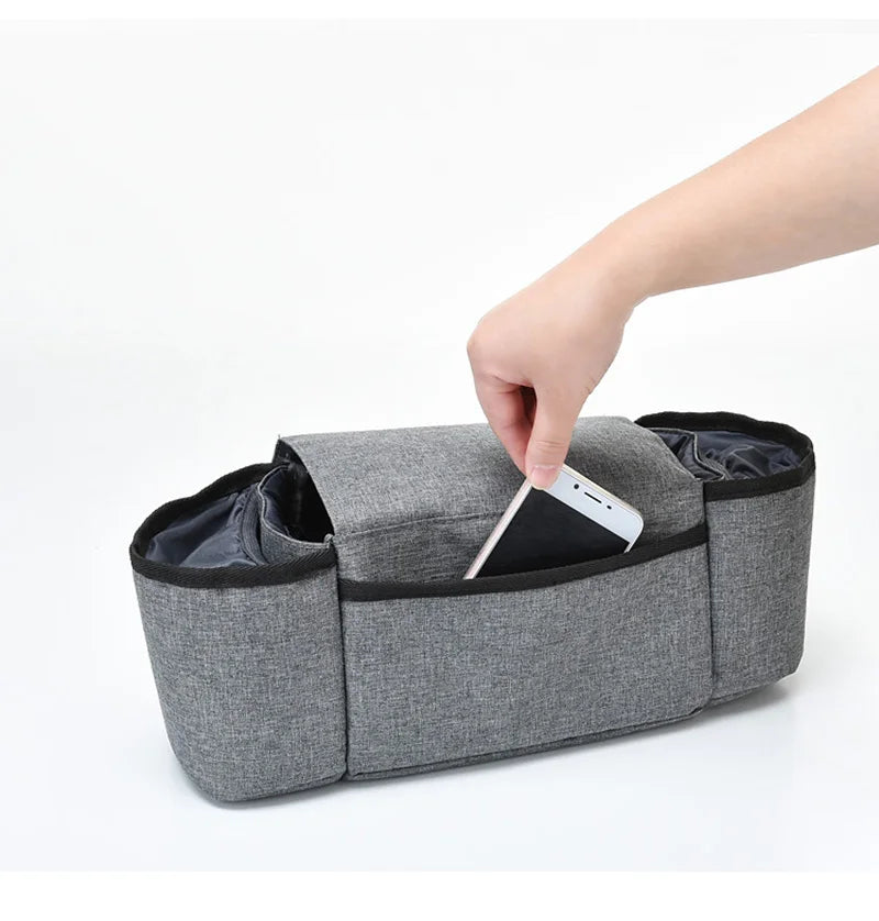 Baby Stroller Organizer Cup Holder Stroller Bag Baby Car Bag Trolley Bag Large Capacity Travel Baby Stroller Accessories