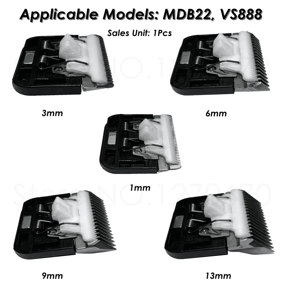 1Pcs Original Pet Clipper Blade 3/6/9/13mm Ceramic Cutter Head For AOBO VS888 MDB22 Cat Grooming Dog Hair Trimmer Professional
