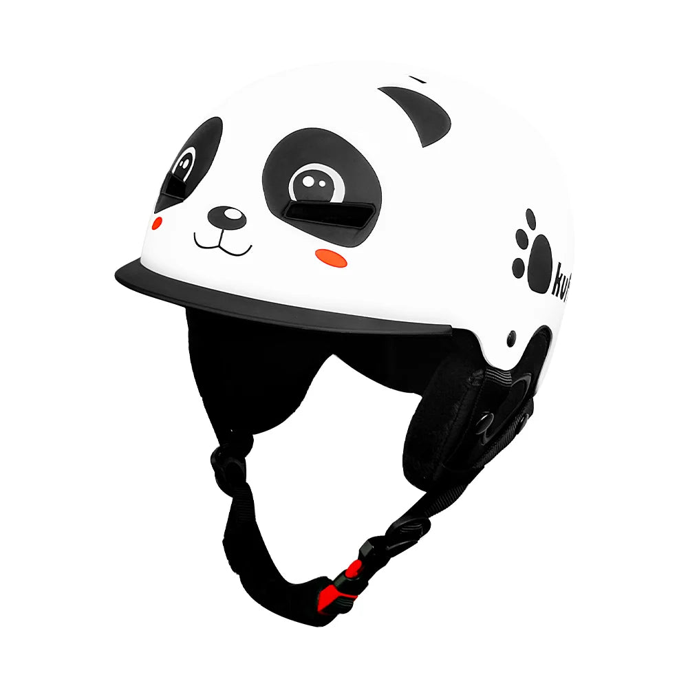 KUFUN Ski Helmet Earmuffs Winter Snow Sports Snowboard Skateboard Skating Cute Animal Lady Men Adult Kids Winter Safety Children