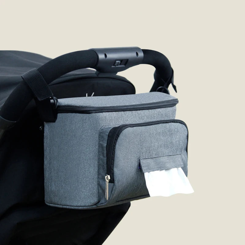 Baby Stroller Organizer Cup Holder Stroller Bag Baby Car Bag Trolley Bag Large Capacity Travel Baby Stroller Accessories
