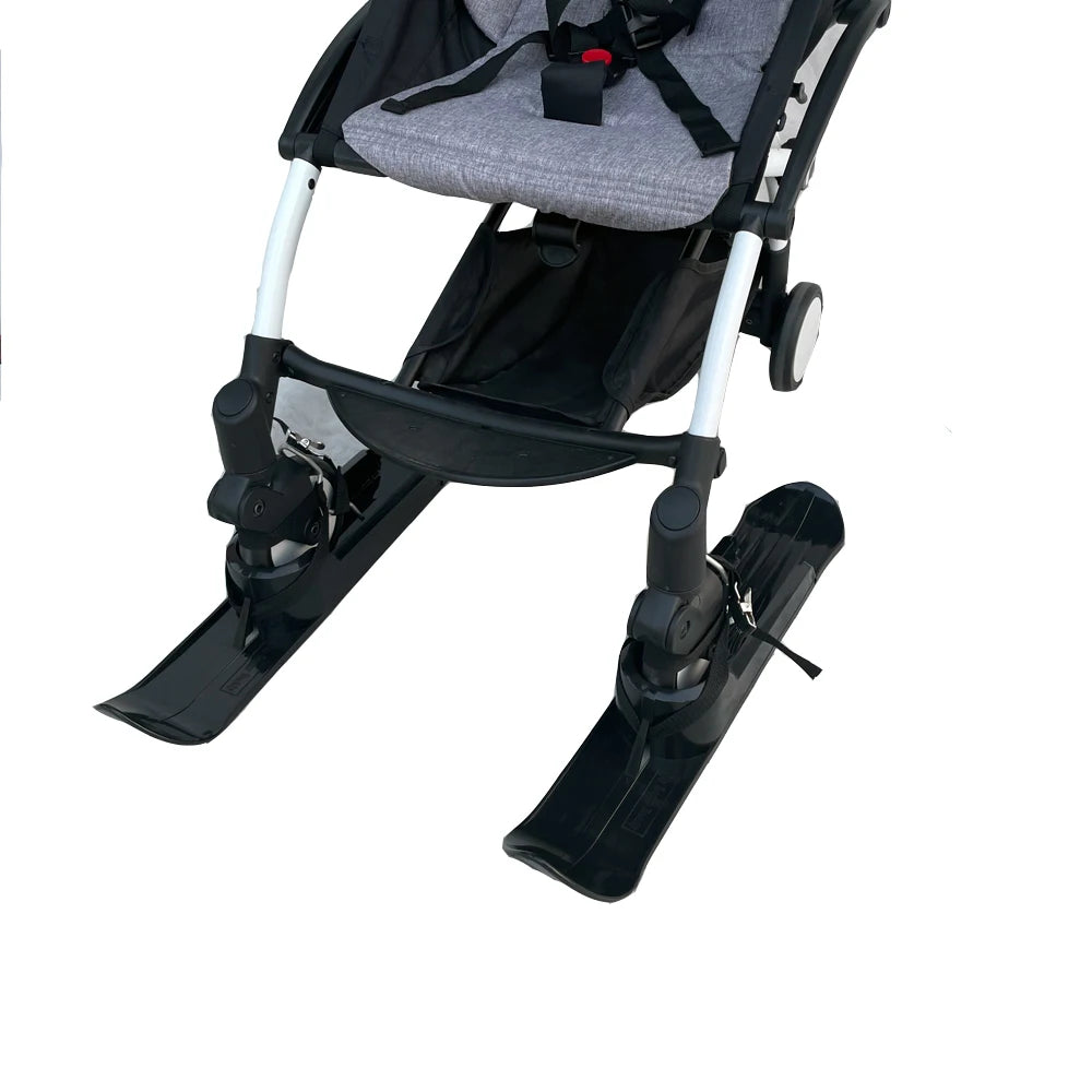 Universal Baby Stroller Accessories Ski Plate Buggy Sled Wheelchair Glider Snow Scooter Pram Skiing Board for YOYO CYBEX BEE 5