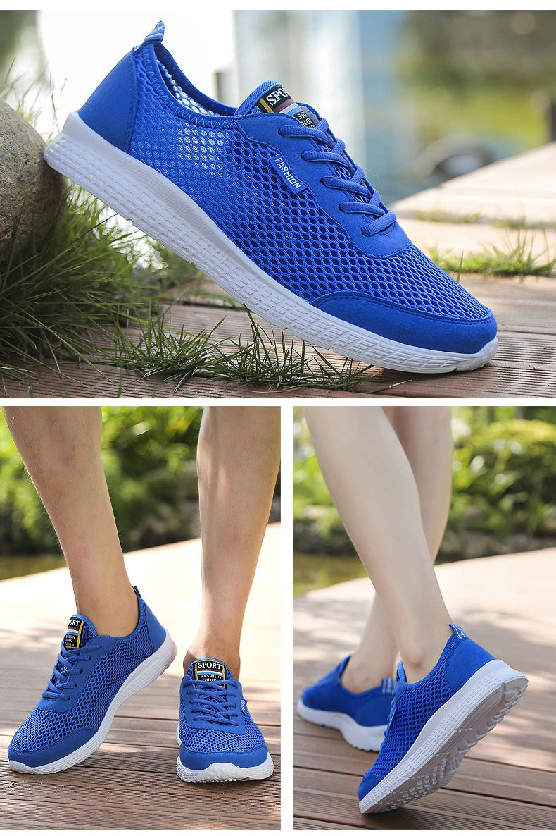 2021 men's summer new  casual shoes woman lightweight large size outdoor sports  shoes Beach shoes couple  mesh 48 yards 47 gray