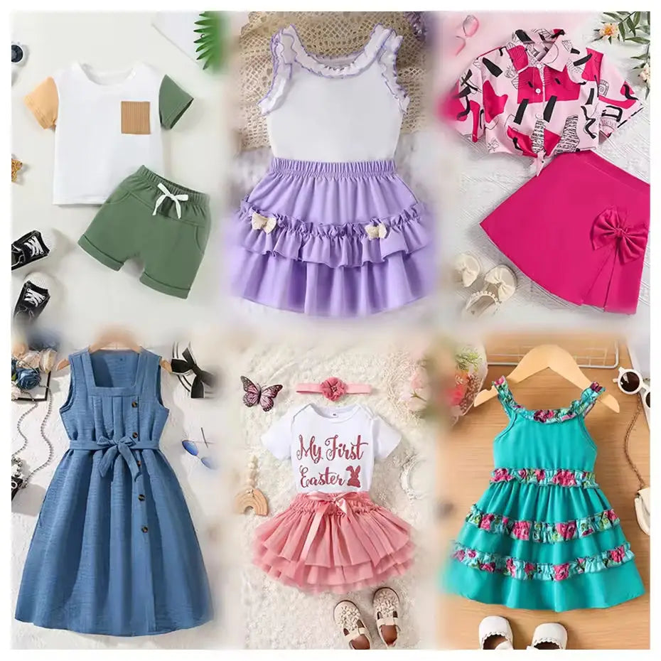 Bulk Wholesale Children's Clothing Brand New Second Hand Mixed Sizes Kids Clothes, Random Delivery Children's Clothing Bale