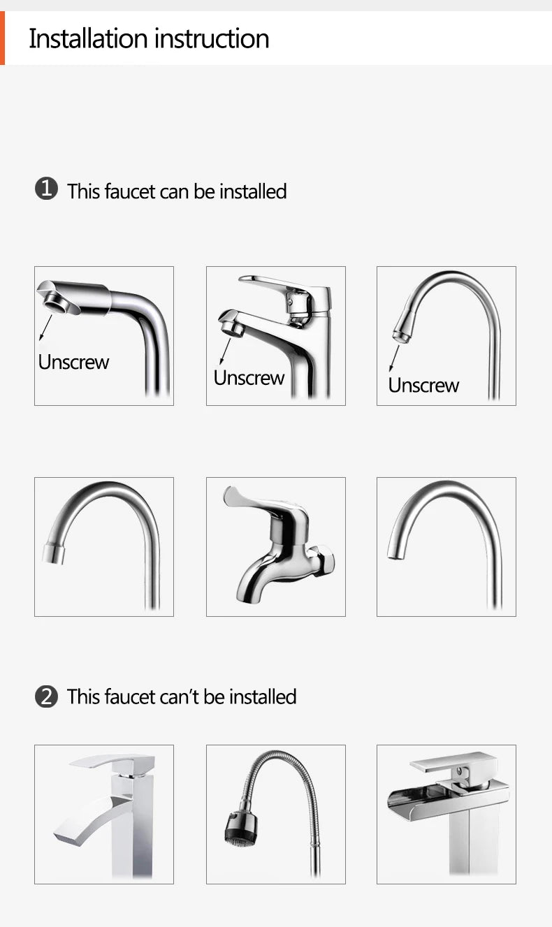 3000W Electric Water Heater Quick Install Instant Heating Faucet Hot and Cold Double Outlet Tap with Temperature Display 220V