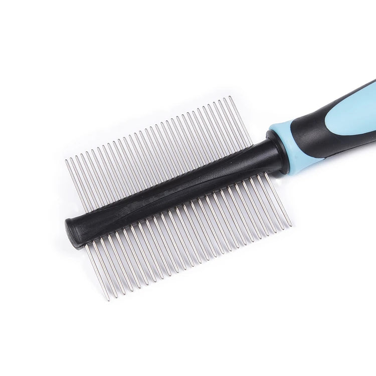 Pet Hair Comb for Cat Dog Hair Remover Double-sided Easy Deshedding Brush for Cat Grooming Tool for Long Small Hair Dog