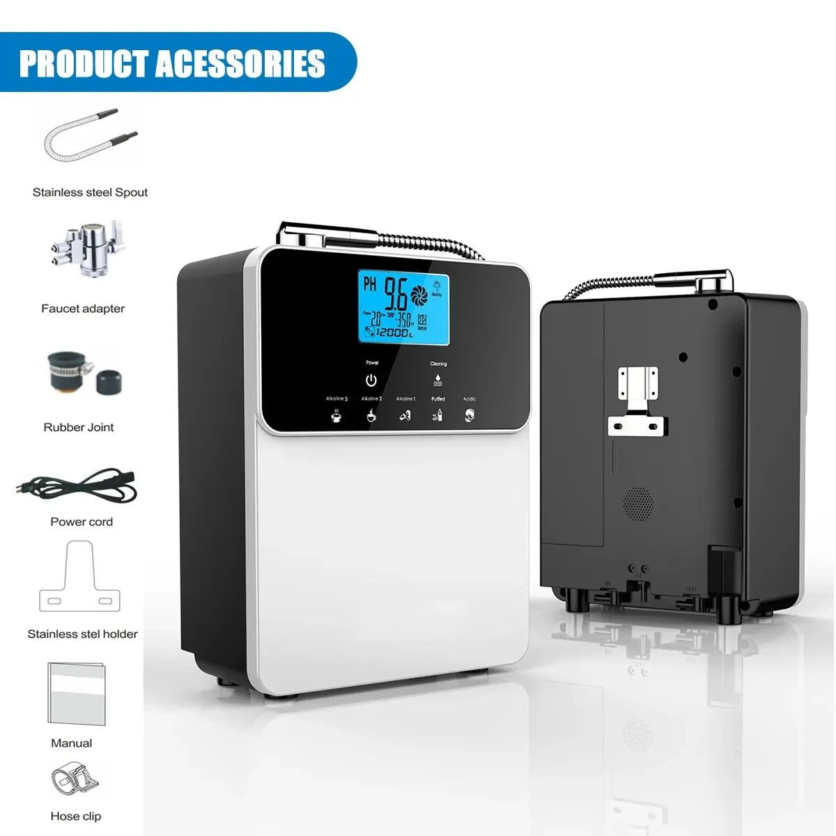 Japan Kangen Water Maker Generator Ionizer Machine Alkaline Hydrogen-Rich Water Platinum-Coated Hydrogen Water Household Plastic