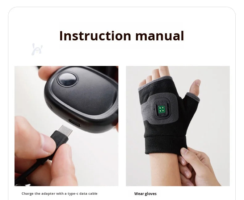 Graphene Heated Gloves Portable Winter Wearable Hand Warmer Handheld