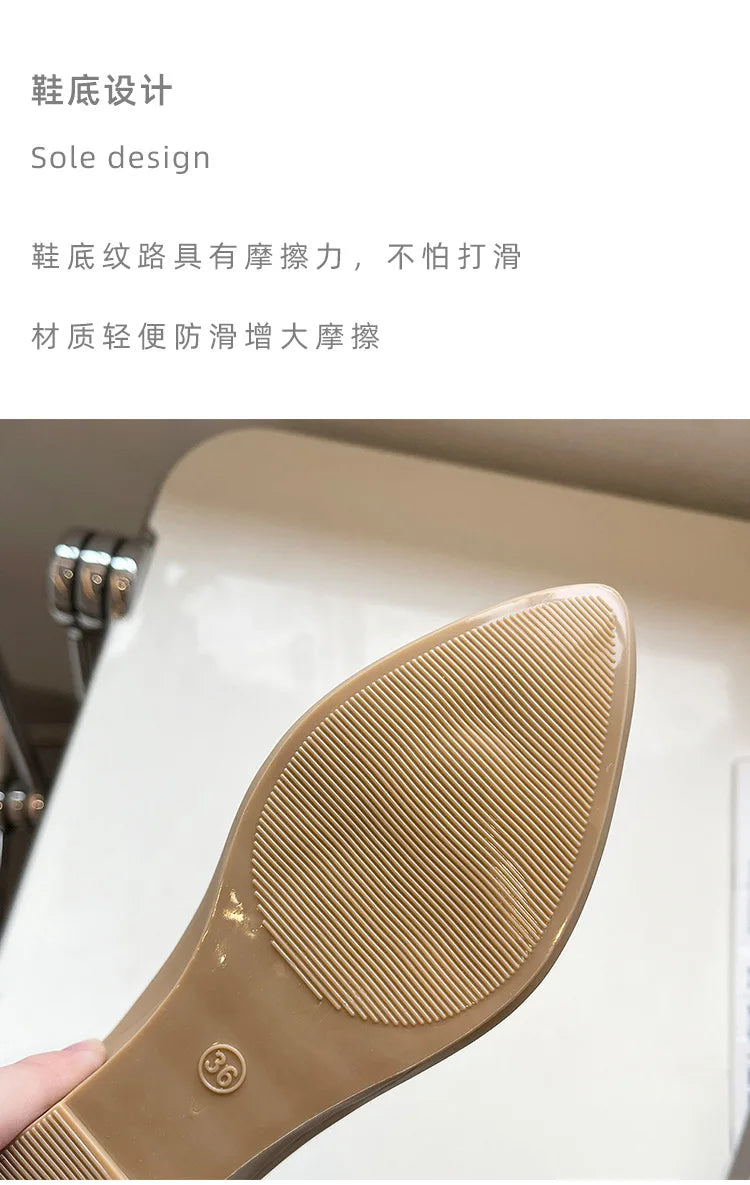 Wedges High heels jelly sandals women solid candy sandales pointed toe summer rain shoes ladies waterproof pvc sandalias 2021