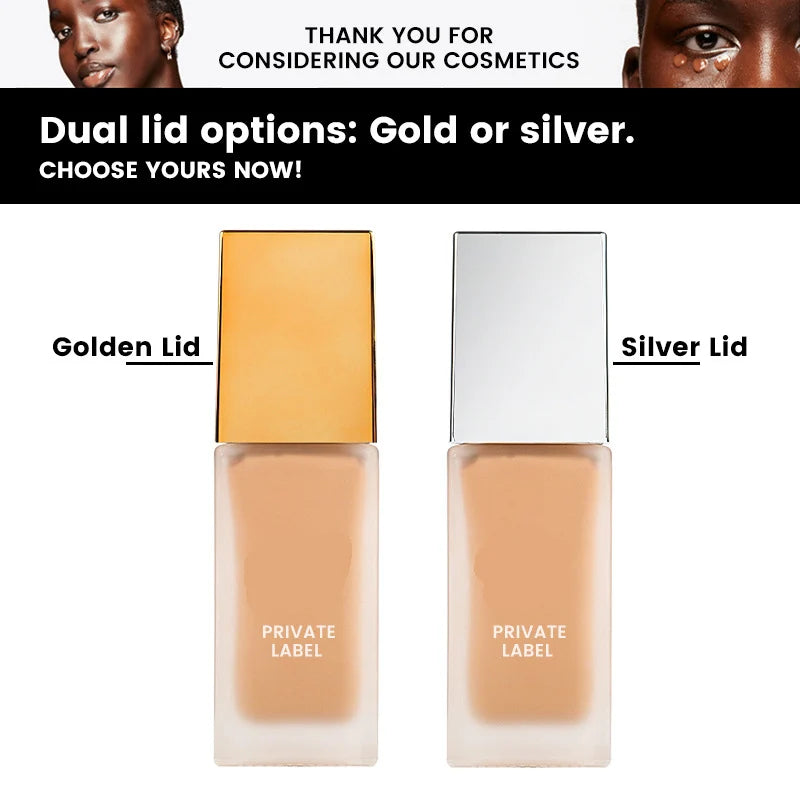 Manufacture OEM High Quality Foundation Liquid Full Cover Long Lasting Private Label Matte Waterproof Makeup Foundation
