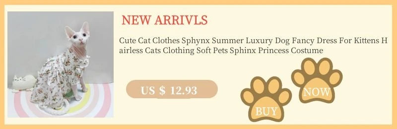 Cotton Sphinx Cat Dog Clothes For Small Puppy Hairless Cat Sweatshirt Clothing Stripe Pet Costume Kittens Jumpsuit Autumn Winter