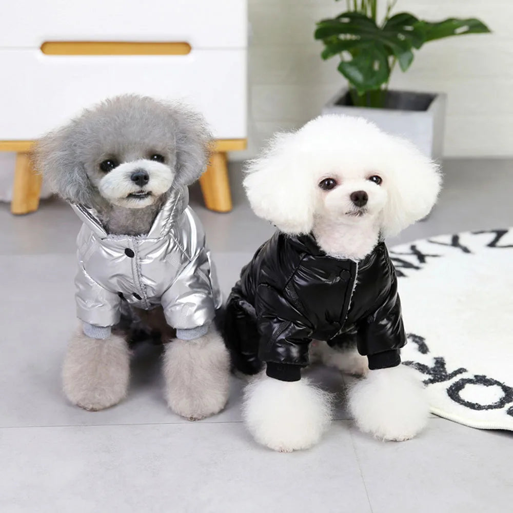 Fashion Dog Clothes Warm Thickening Dog Jacket Windproof Coat Outfit Puppy Down Jacket Winter Pet Dog Clothing Overalls for Cats