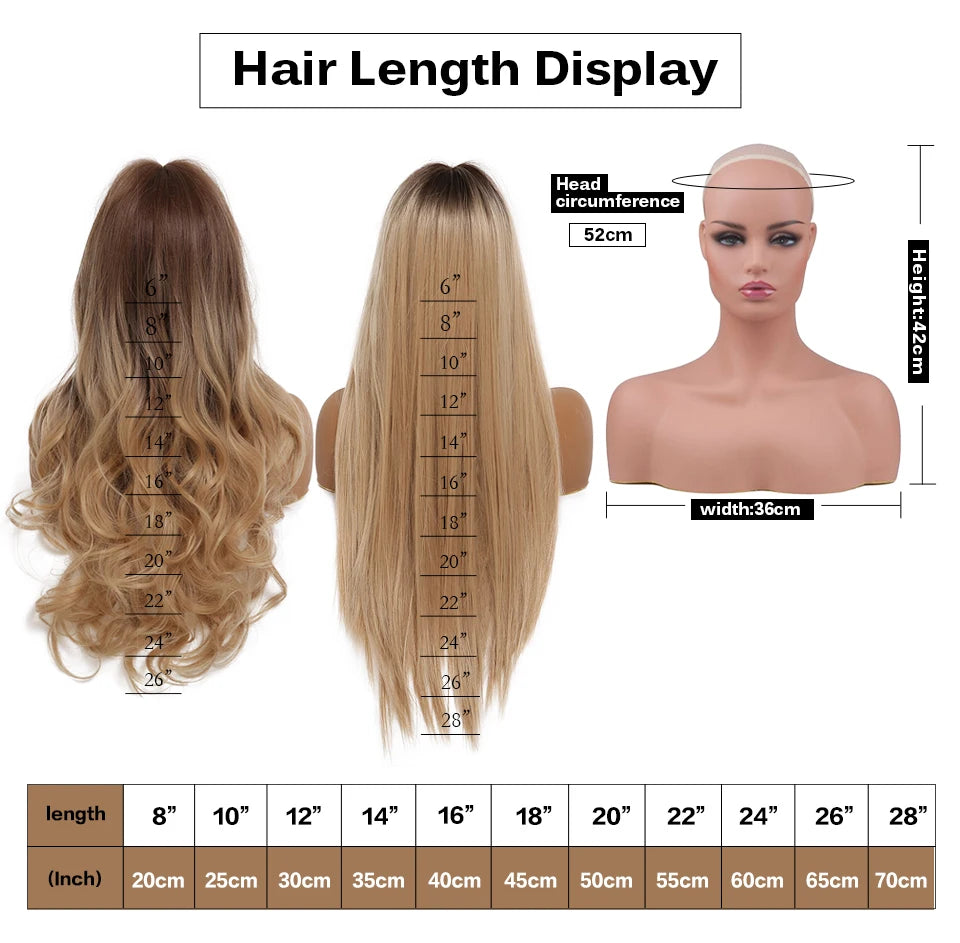 EASIHAIR Long Wavy Synthetic Wigs Natural Ombre Brown Wig with Bangs for Women Daily Cosplay Party Use Heat Resistant Fiber