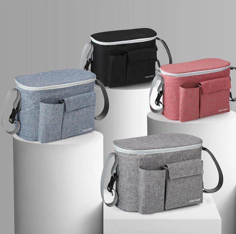Baby Stroller Organizer Cup Holder Stroller Bag Baby Car Bag Trolley Bag Large Capacity Travel Baby Stroller Accessories