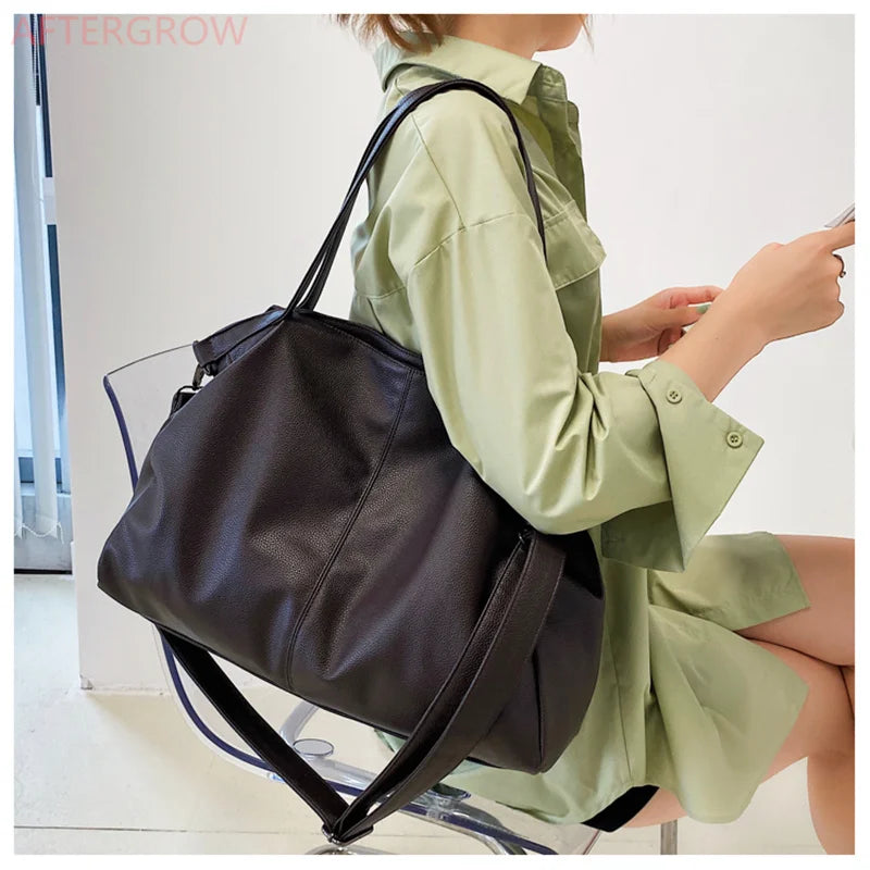 Women Large Handbag Large Shopping Bag Handbag High Quality Soft Leather Crossbody Bag Women Travel Shoulder Bag