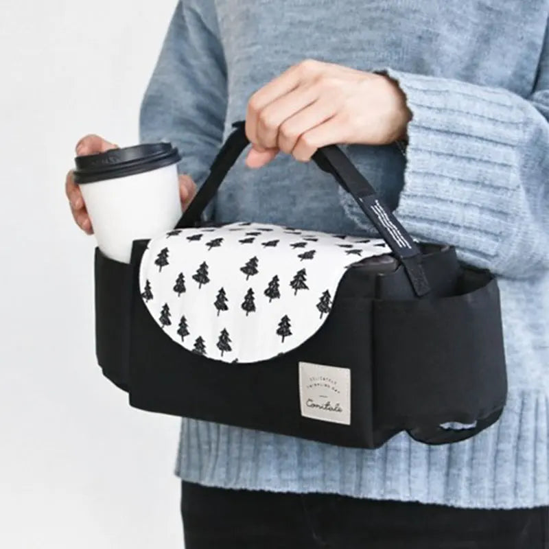 Baby Stroller Organizer Cup Holder Stroller Bag Baby Car Bag Trolley Bag Large Capacity Travel Baby Stroller Accessories