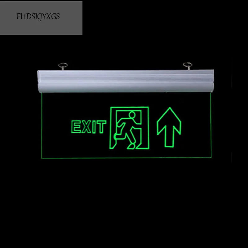 Exit Led Light  Ac110/220V Green Emergency Exit Sign Light Fire Safety Indicator Warning Lamp For Bulb Hotel Mall Public Place