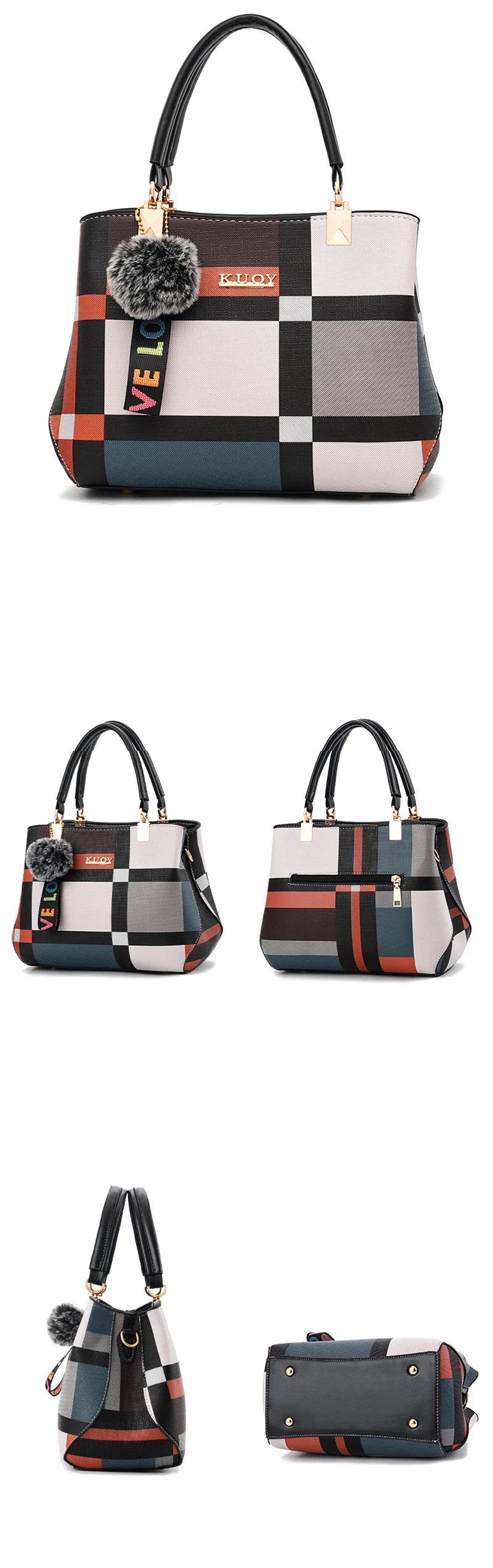 Luxury Vintage Shoulder Bags For Women Multi-Pocket Pu Leather Crossbody Bag Messenger Handbag Totes Purse bolsa feminina
