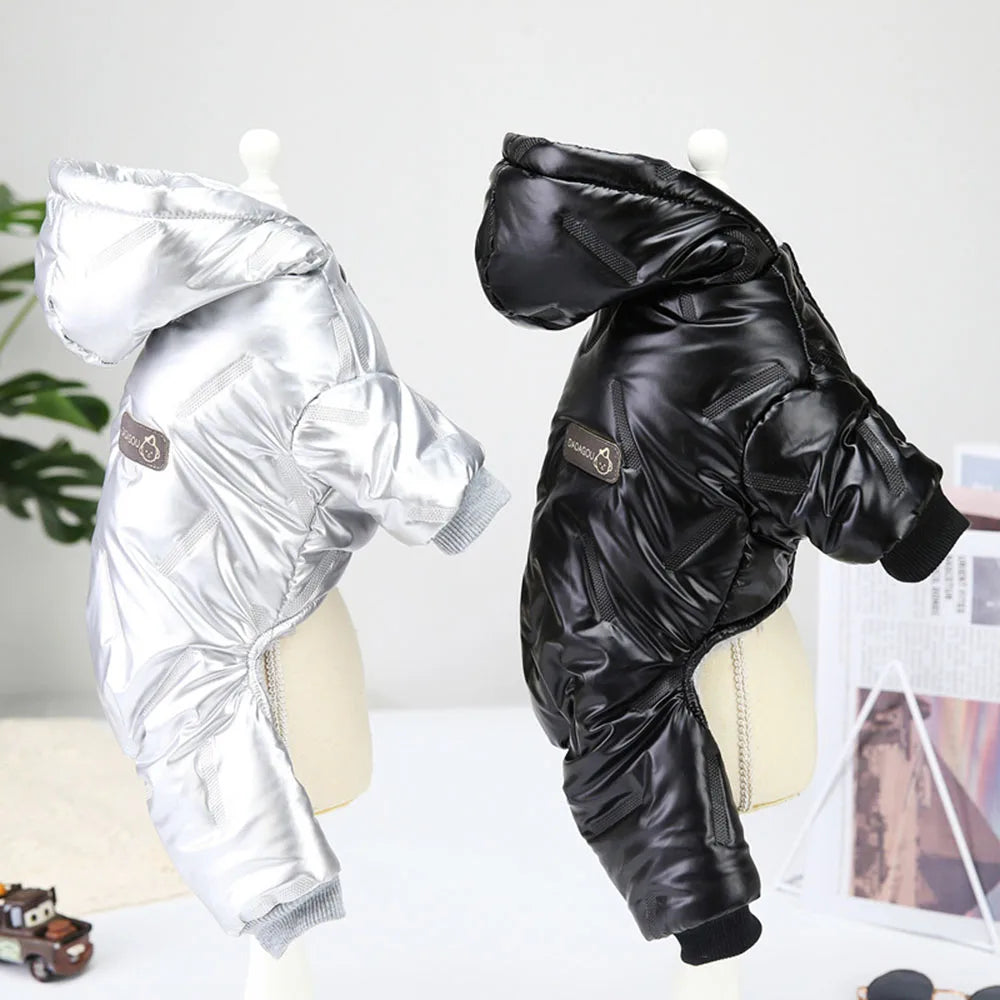 Fashion Dog Clothes Warm Thickening Dog Jacket Windproof Coat Outfit Puppy Down Jacket Winter Pet Dog Clothing Overalls for Cats