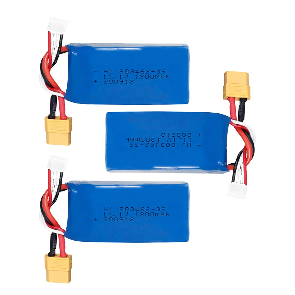 3s lipo battery 11.1V 1300mAh Battery For Wltoys X450 FPV RC Drone Spare Part 11.1v Rechargeable Batteries XT60 For Wltoys X450