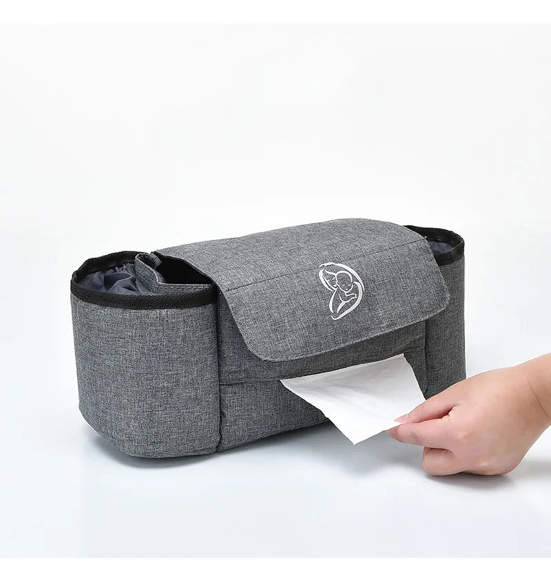 Baby Stroller Organizer Cup Holder Stroller Bag Baby Car Bag Trolley Bag Large Capacity Travel Baby Stroller Accessories