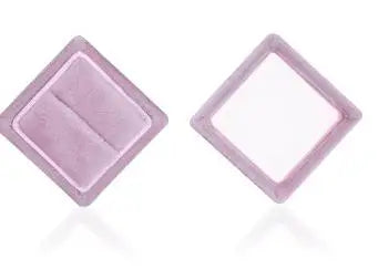 Wholesale High Quality Jewelry Package Box in Velvet Quadrilateral Box 10PCS for Ring Jewelry accessories