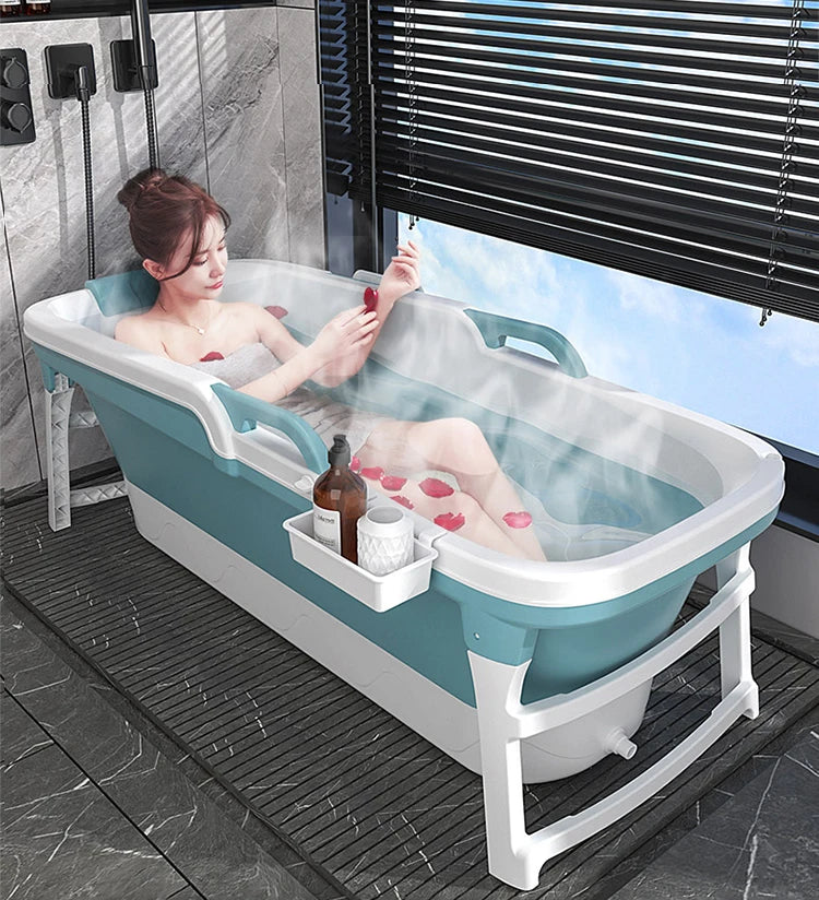 Extra Large Bath Tub Folding Portable Foldable Bathtub Sauna Inflatable Bath Tub for Adults